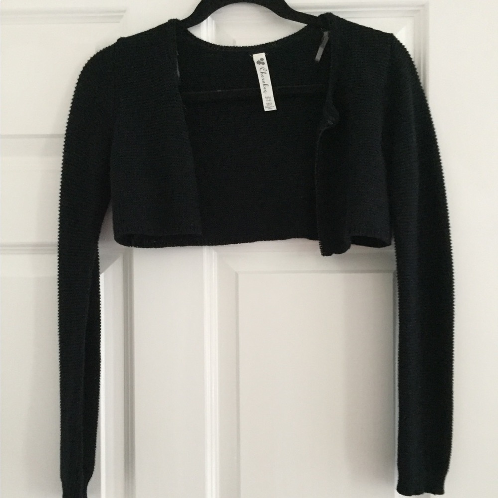 Cherokee Black Cropped Sweater
